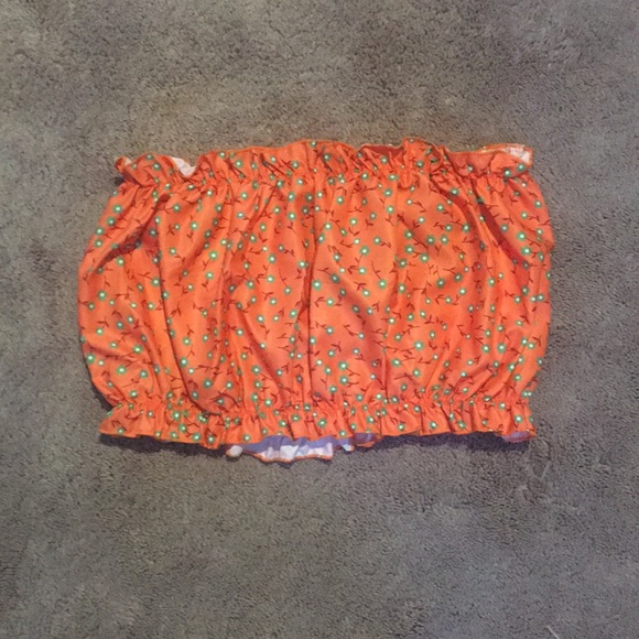 Orange tube top